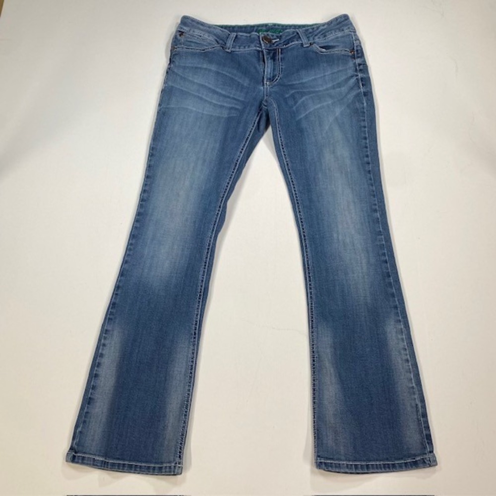 Wrangler Women Jeans Bootcut Mid Rise‎ Stretch Blue Denim Size 9/10